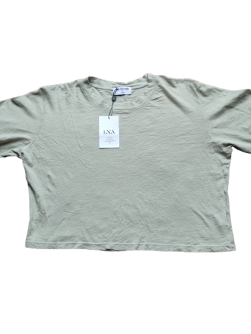 New with tags LNA Yara‎ Tee M Smoke Green Short Sleeve Lightweight
